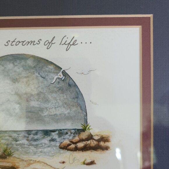 Lighthouse Inspirational Art - In The Storms of Life You Will Not Walk Alone - Picture 8 of 16